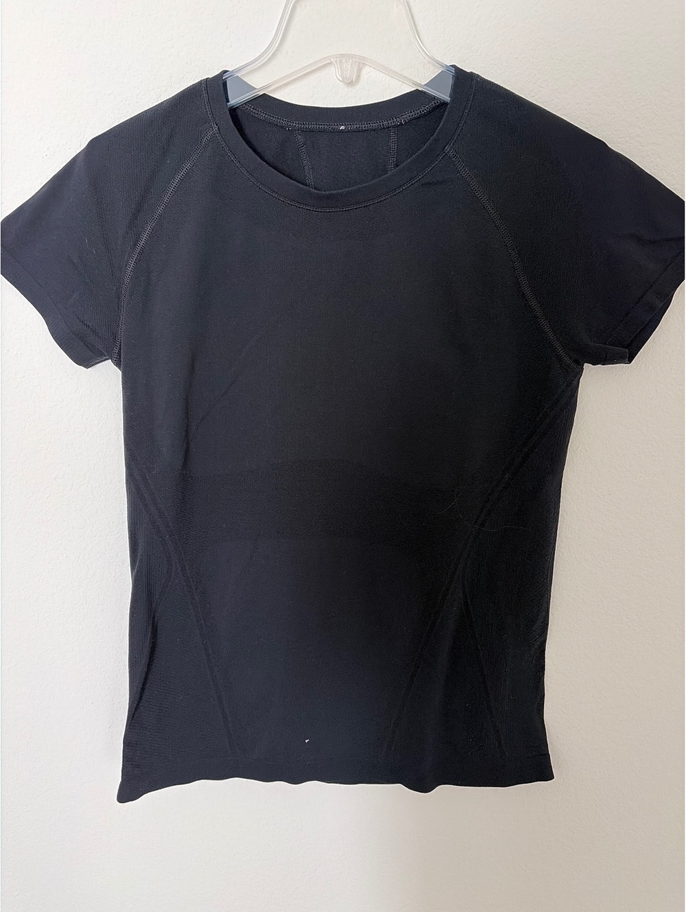 Athleta Momentum Seamless Tee Top Black Size Medium